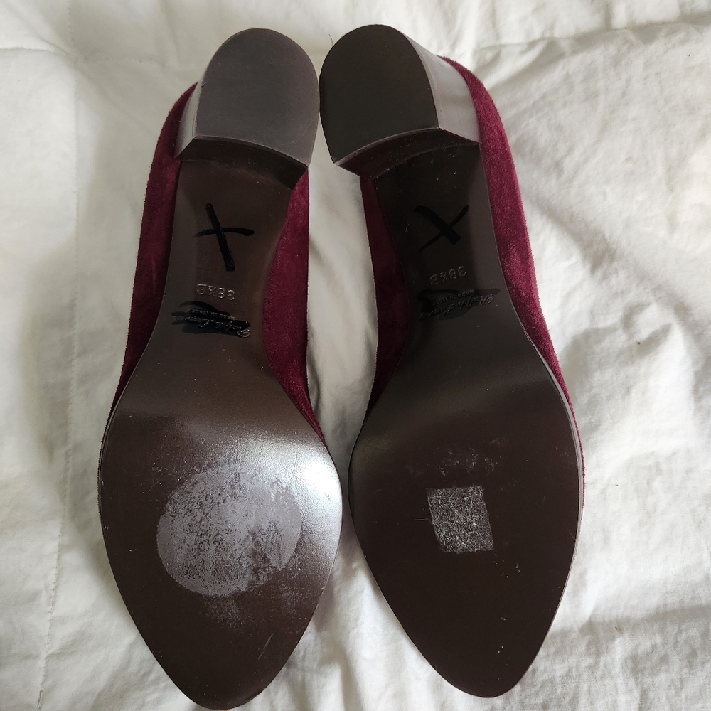 Ralph Lauren Purple Label Eline Calf-Suede Loafer Shoes Italy Sz 38 1/2 - US8 - Picture 7 of 12